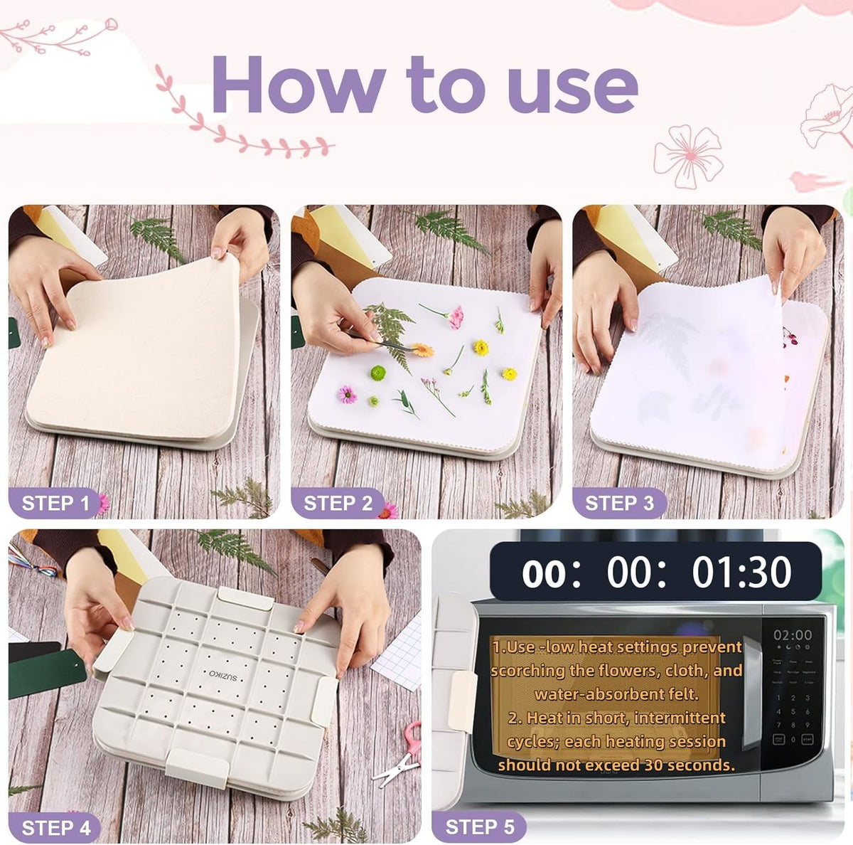 Suziko scissors and tweezers for precise flower handling