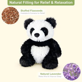 SuzziPals lavender scented panda plush creates a calm bedtime atmosphere.