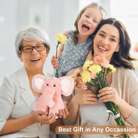 SuzziPals elephant plush adds cozy bedroom decor