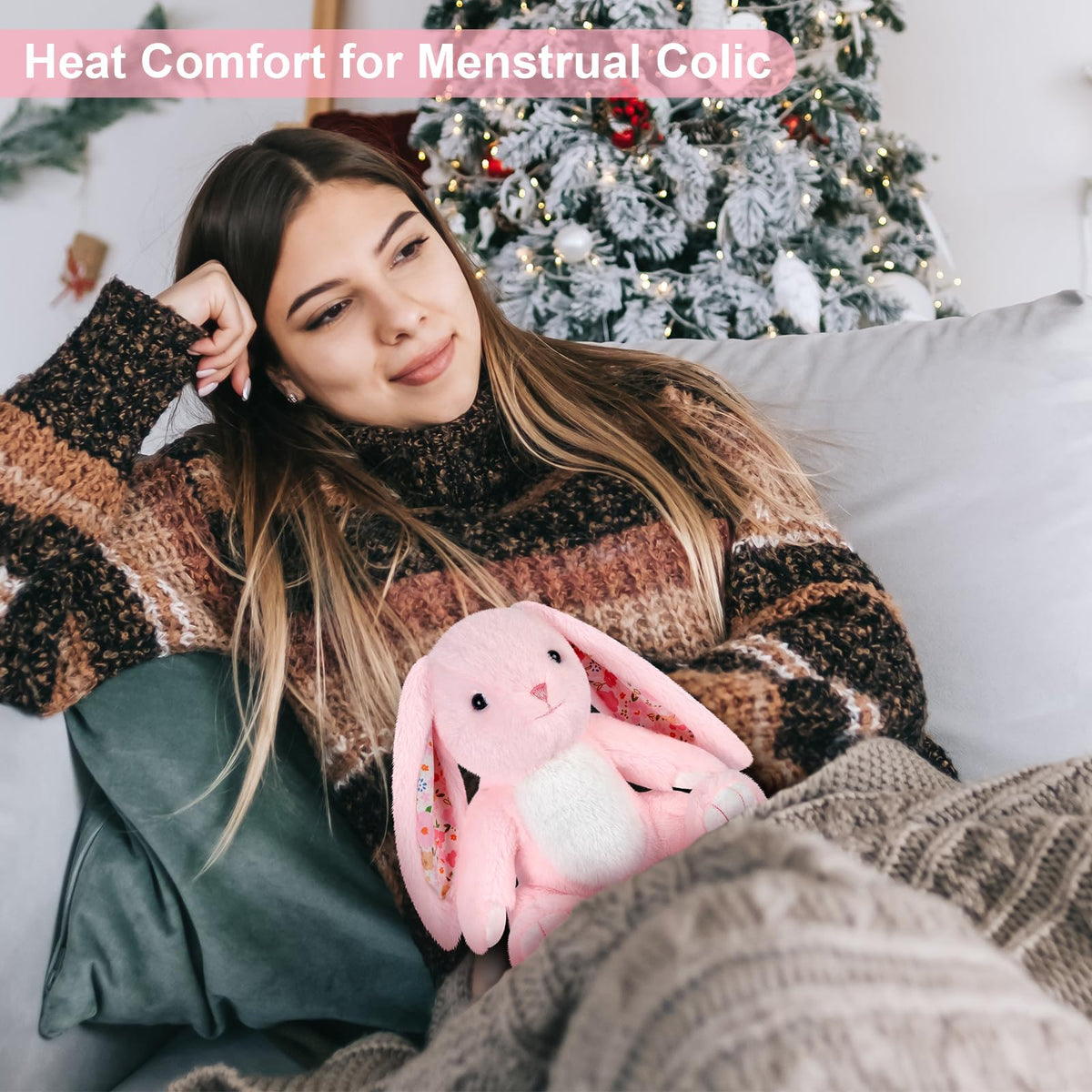 SuzziPals bunny plush acts as a cozy travel hug companion