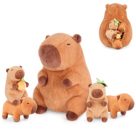 SuzziPals Capybara plush with babies inside delivers cuddly comfort and heartwarming stories.