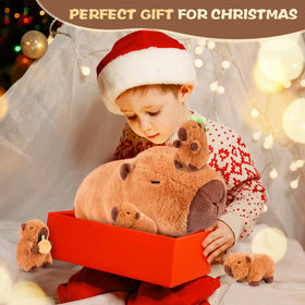 SuzziPals Capybara plush gift packaging ideal for birthdays and cozy decor.