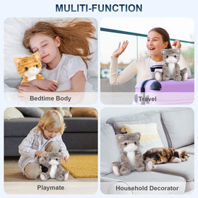 SuzziPals cat plush cooled by freezing for hot nights