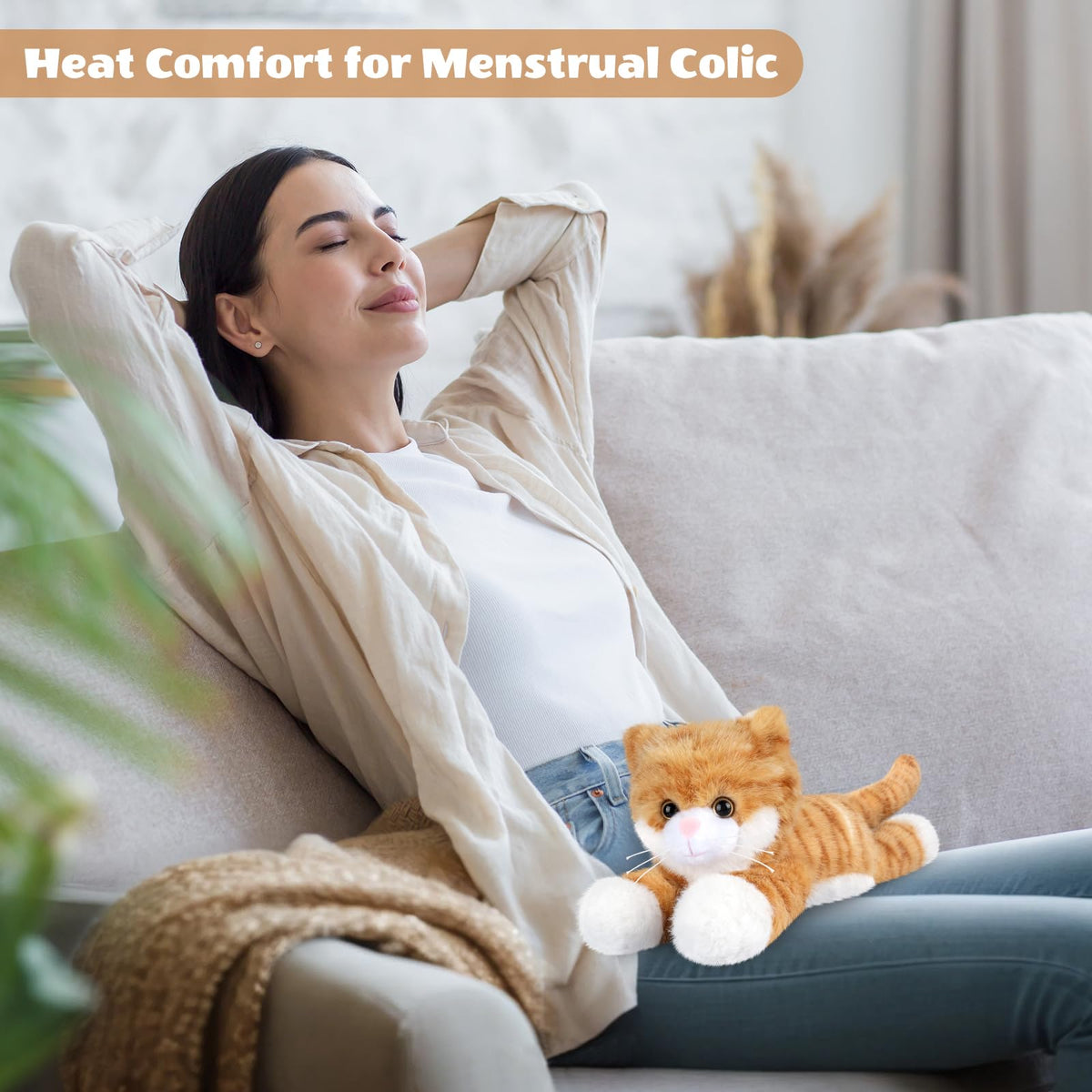 SuzziPals cute cat-emotional-support plush for kids