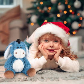 SuzziPals donkey plush supports stress relief through hugging