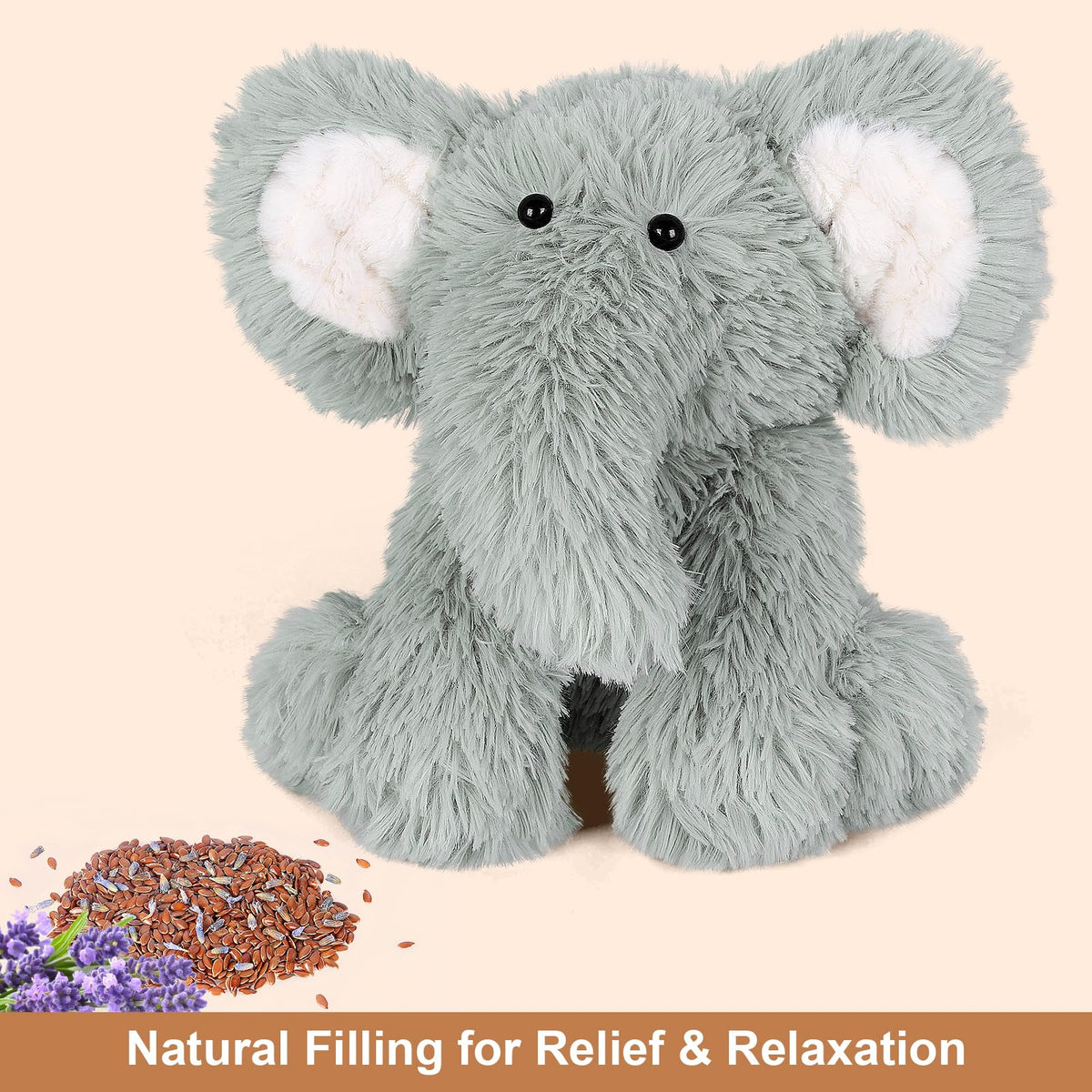 Elephant lavender-scented plush toy for calm moments