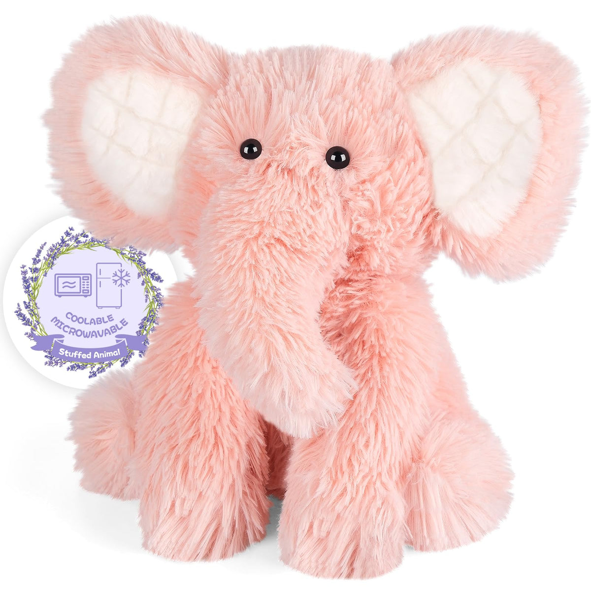 SuzziPals elephant plush with soft fur for comforting hugs