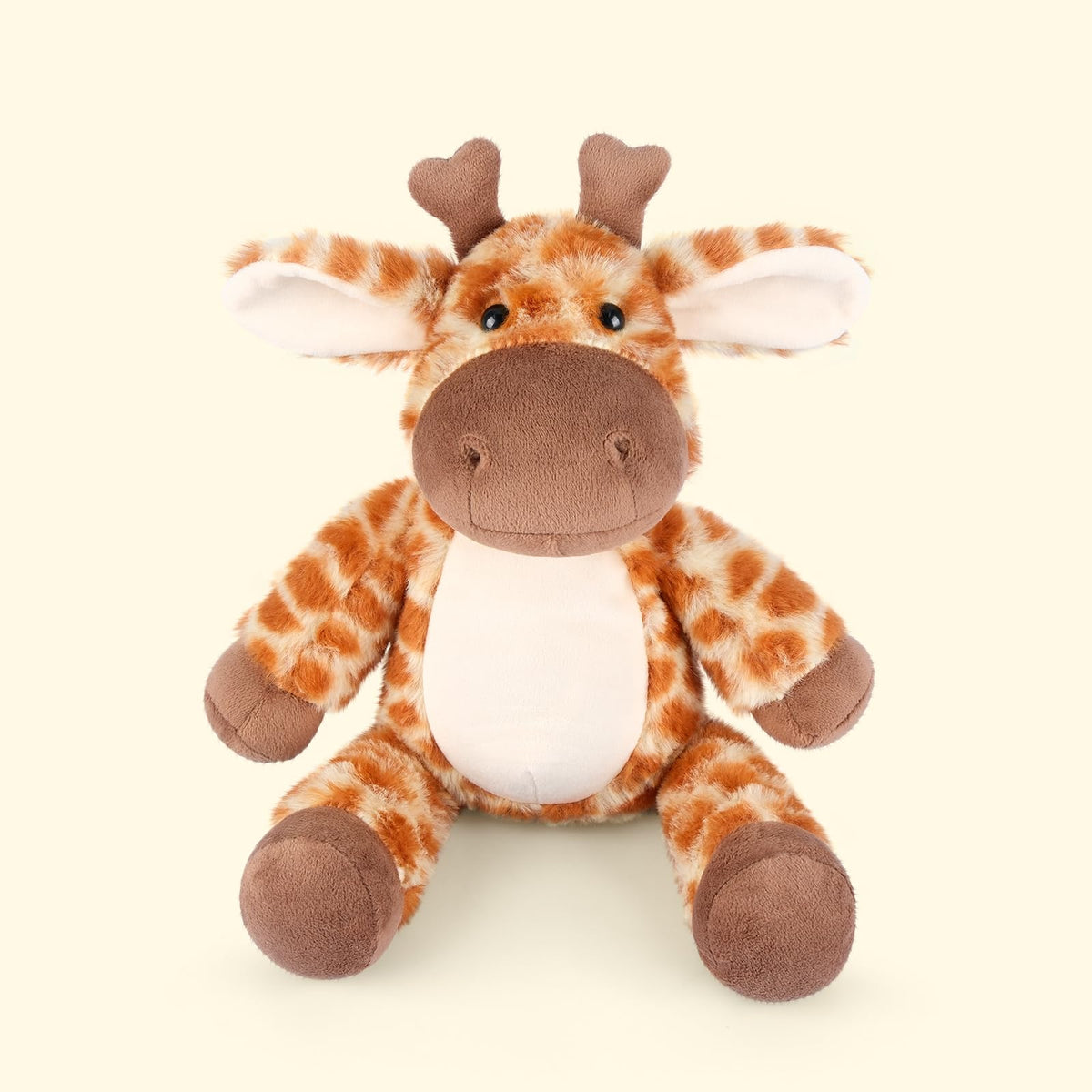 SuzziPals giraffe plushie suited for kids and adults.