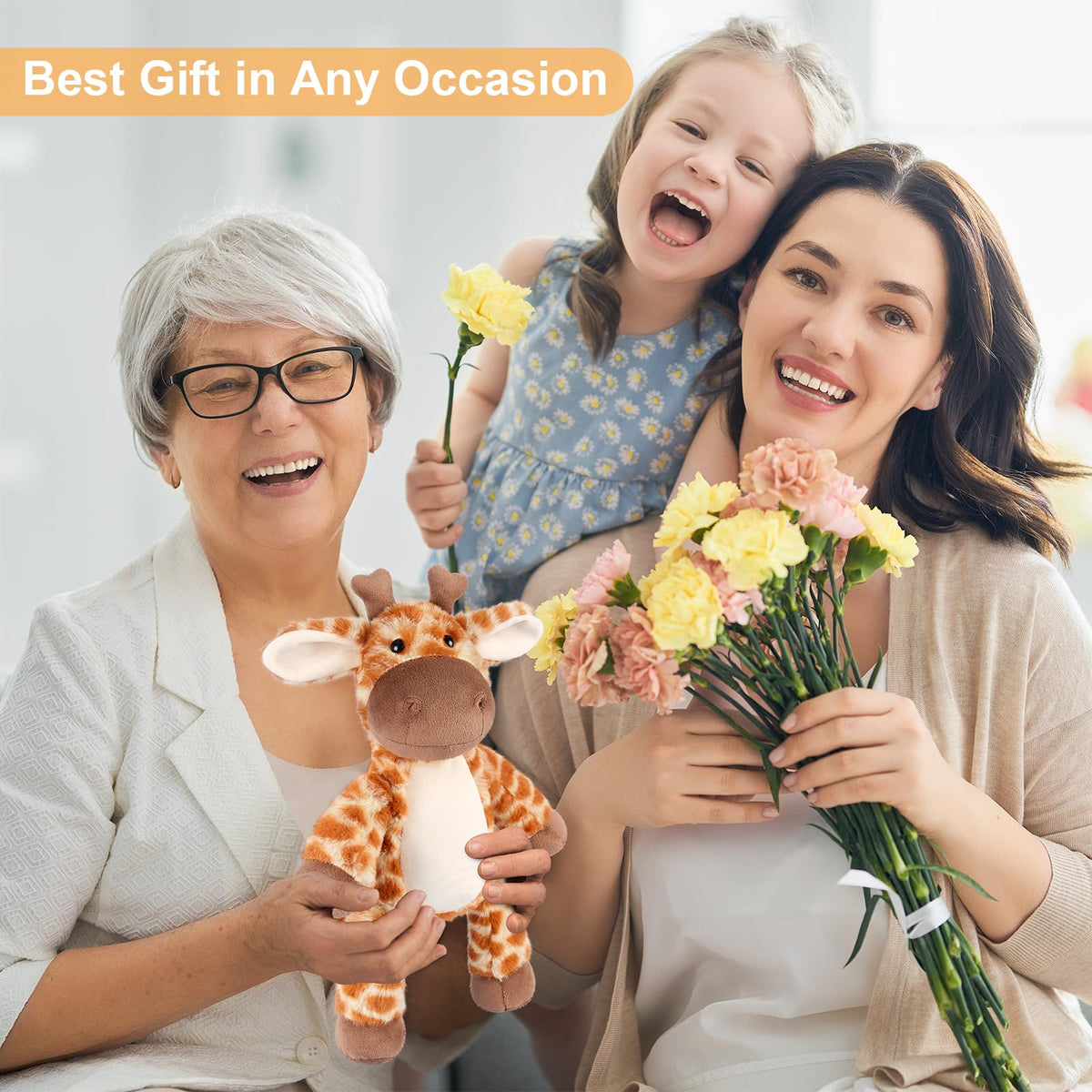 SuzziPals giraffe plushie makes a thoughtful gift idea.