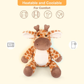 SuzziPals giraffe plushie in a hugging gesture providing soothing warmth.