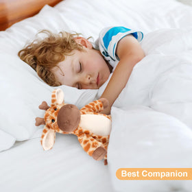 SuzziPals giraffe plushie with lavender aroma for calm relaxation.
