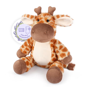 SuzziPals giraffe plushie with soft-fur for cozy cuddling and comfort.