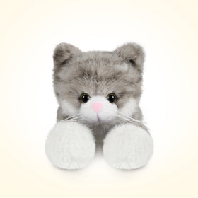 SuzziPals lavender-filled grey cat plush promotes calm and bedtime routines