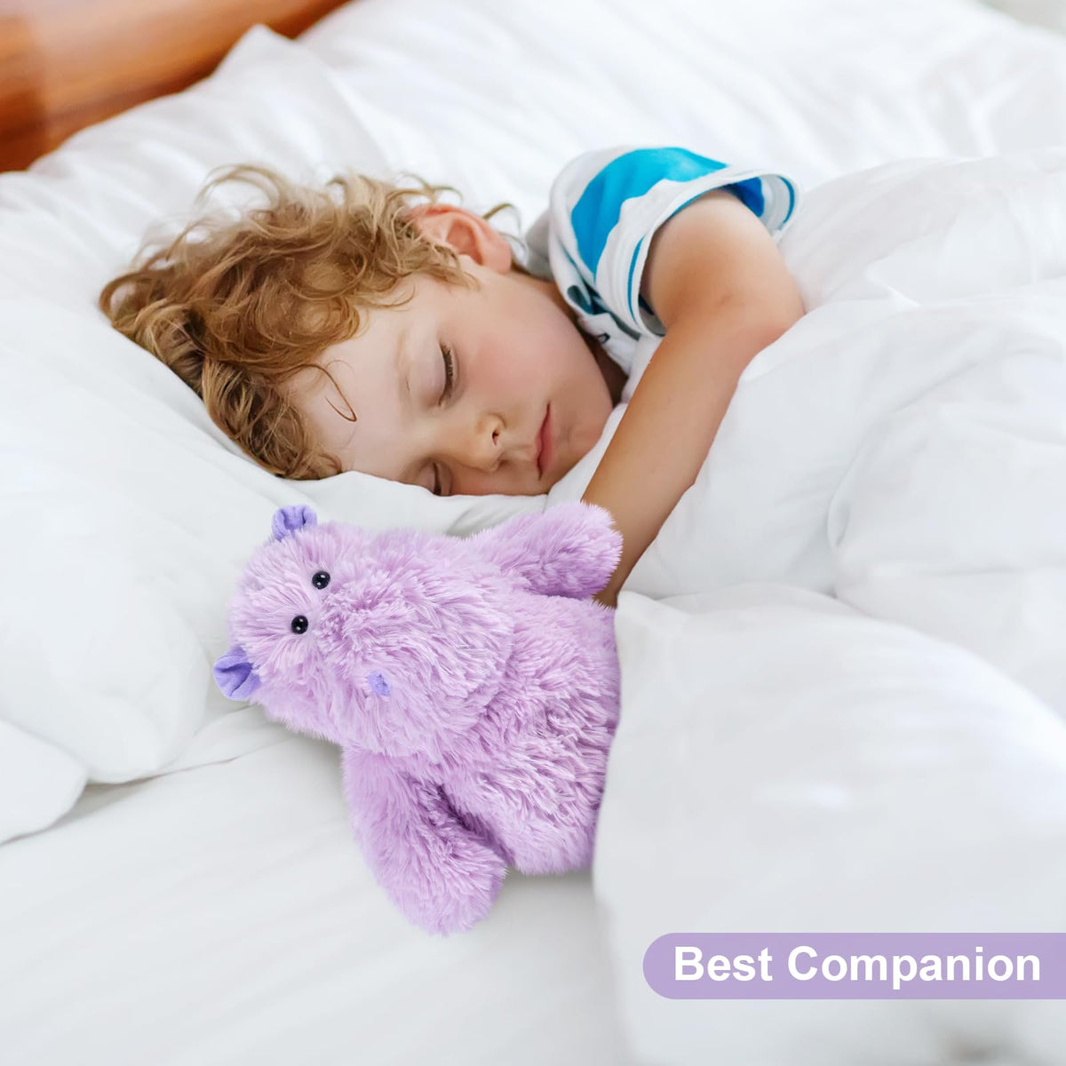 SuzziPals hippo plush frozen for cooling relief during hot weather