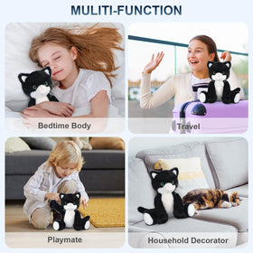 SuzziPals kid-friendly cat stuffed animal offers comforting companionship