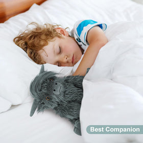 SuzziPals kid-friendly cow plush offering security during bedtime