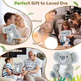 SuzziPals koala plush is a charming cuddle buddy with aroma and warmth.