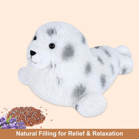 SuzziPals lavender-filled seal plush emits soothing scent for calm moments.