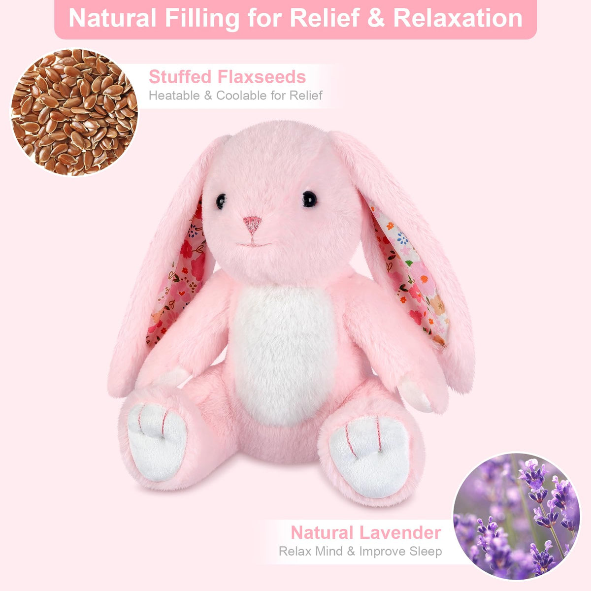 SuzziPals lavender-scented bunny highlights lavender aroma for bedtime relaxation