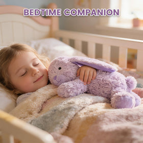 SuzziPals Lumina aids bedtime relaxation with soft hug.