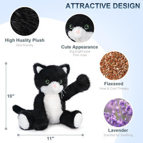 SuzziPals microwavable heating pad cat toy for soothing warmth