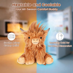 SuzziPals microwavable heating plush provides quick warmth and comfort.