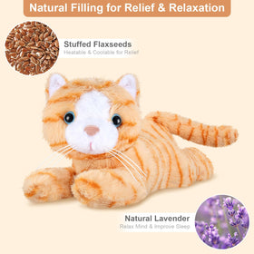 SuzziPals Lavender-scented Orange Cat plush ready for bedtime routine.