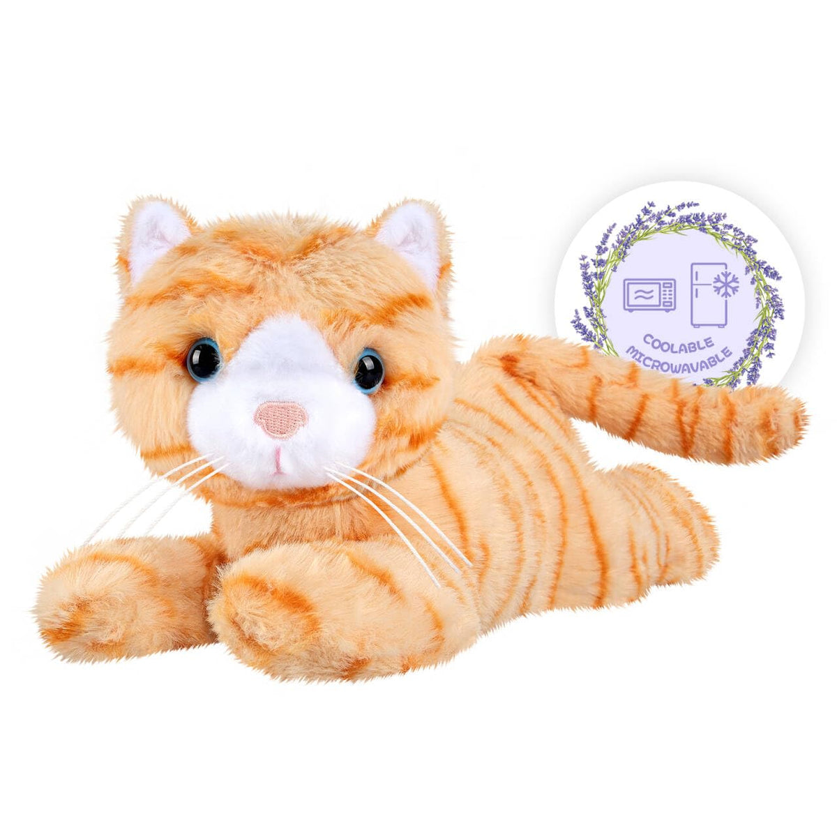 SuzziPals Orange Cat plush with soft fur for cozy moments.
