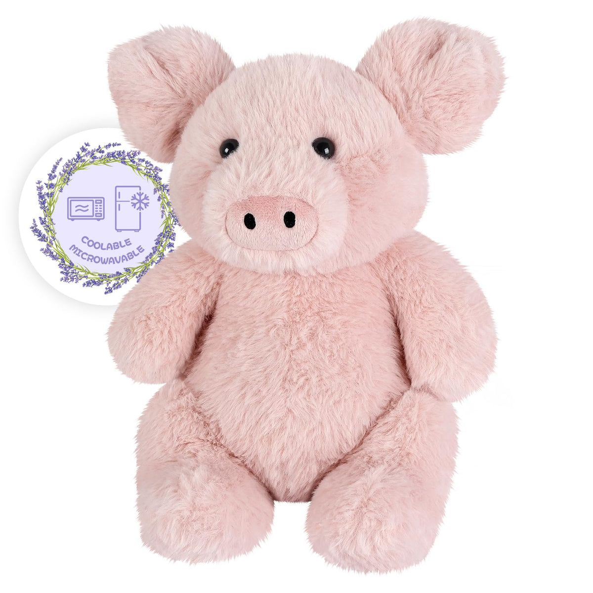 SuzziPals pig heating pad plush provides warm comfort for cozy moments