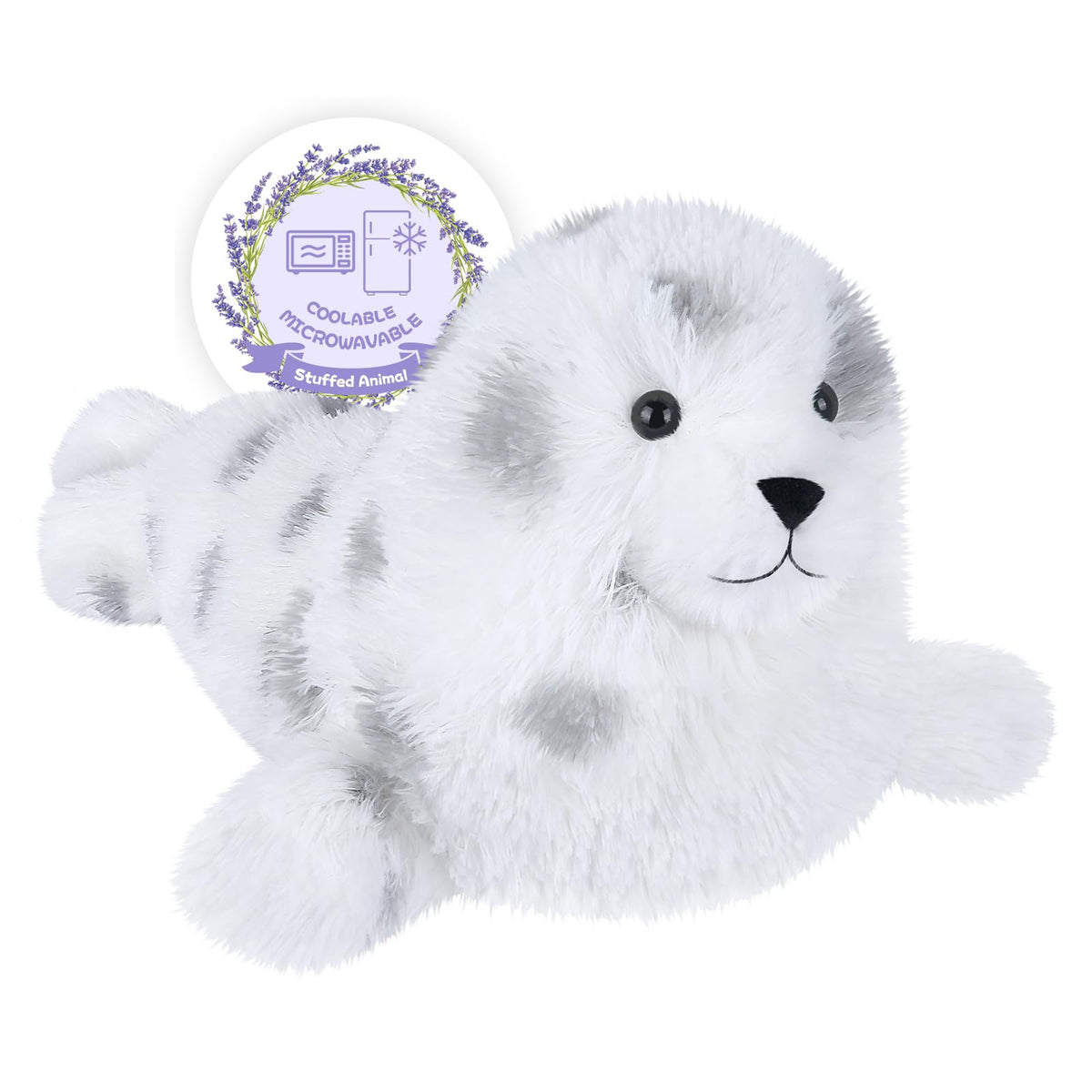 SuzziPals heating seal plush ready for warm therapy and cozy companionship.