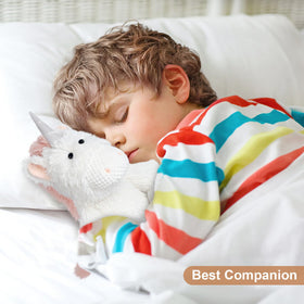 SuzziPals Sky 10-inch unicorn plush gives comforting hugs for kids and adults