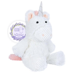 SuzziPals Sky unicorn plush heat pack offers comforting warmth for stress relief