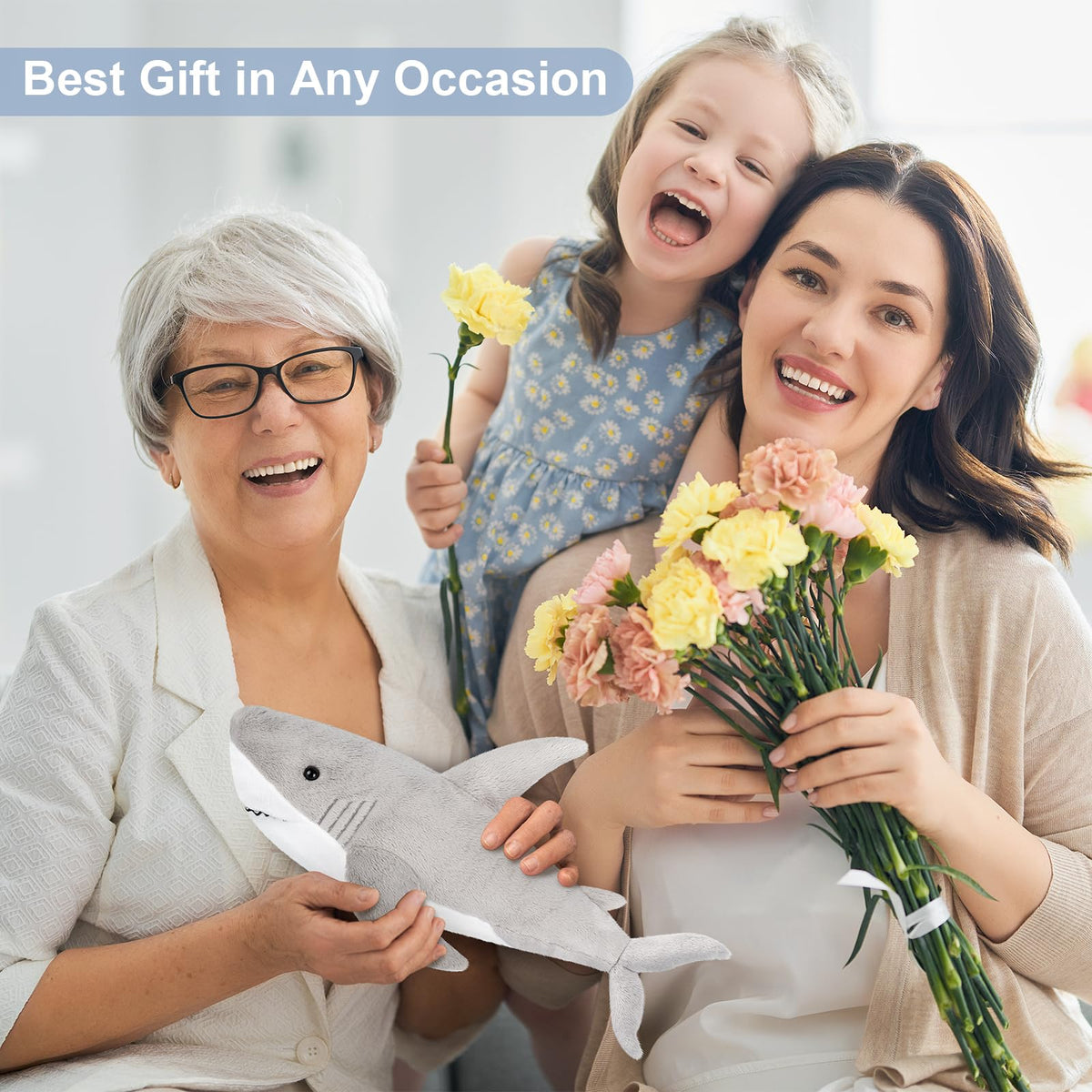 SuzziPals soft plush texture invites comforting cuddles during stressful days.