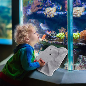 SuzziPals stingray plush attractive display and cozy cuddle companion.