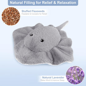 SuzziPals stingray plush lavender scent enhances relaxation.