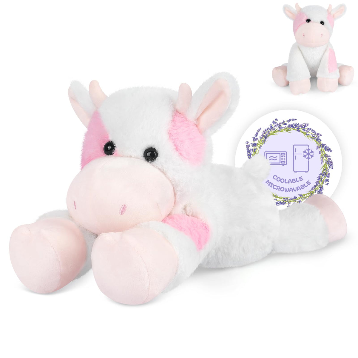 SuzziPals Strawberry Cow Plush ready for cozy cuddles and bedtime comfort