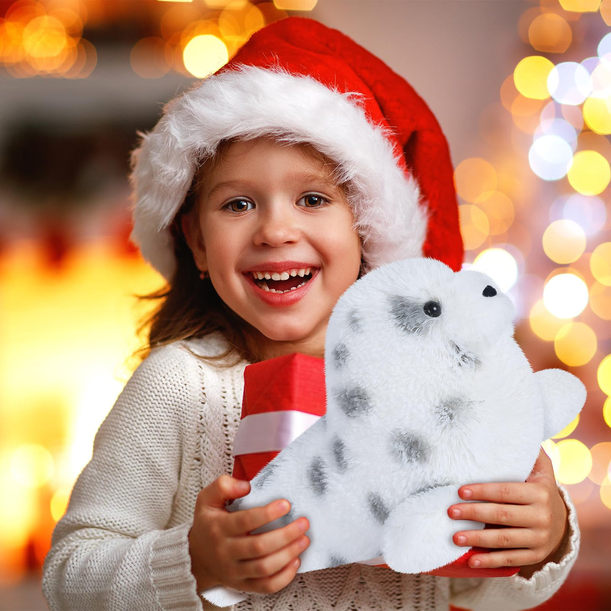 SuzziPals stress-relief seal plush invites hugs for emotional comfort.