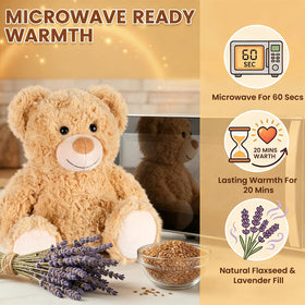 SuzziPals teddy bear plush with ultra-soft fur for comforting snuggles.