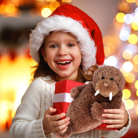 SuzziPals walrus gift idea for kids and adults seeking cozy companionship.