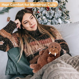 SuzziPals walrus soft plush fur for comforting bedtime routines.