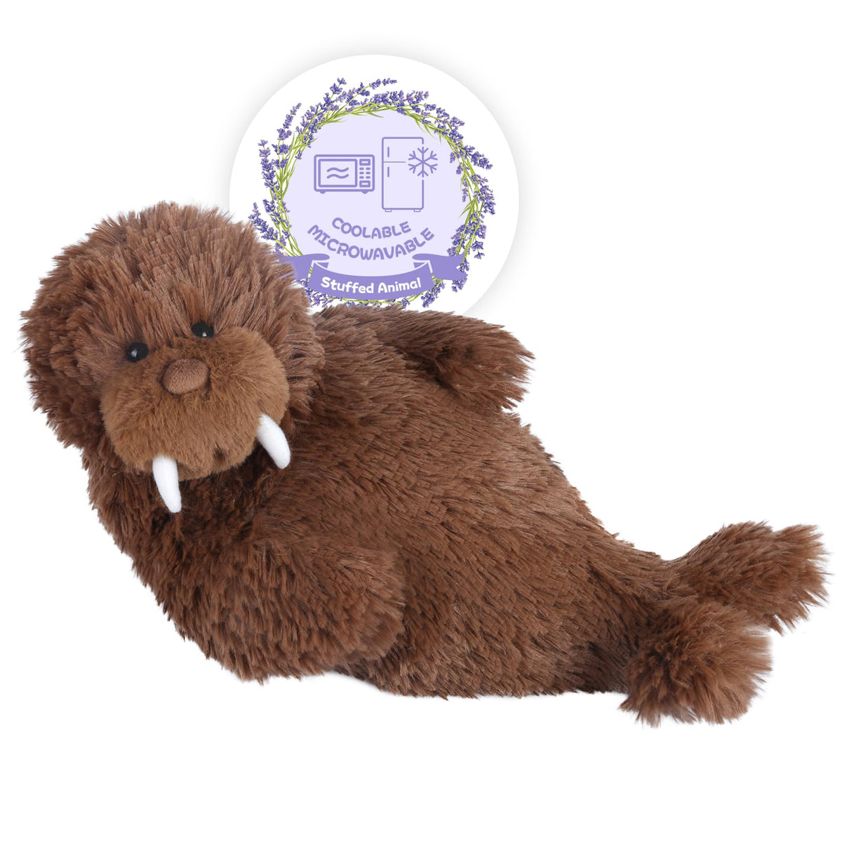 SuzziPals warming walrus plush—a cozy cuddly companion for calming hugs.