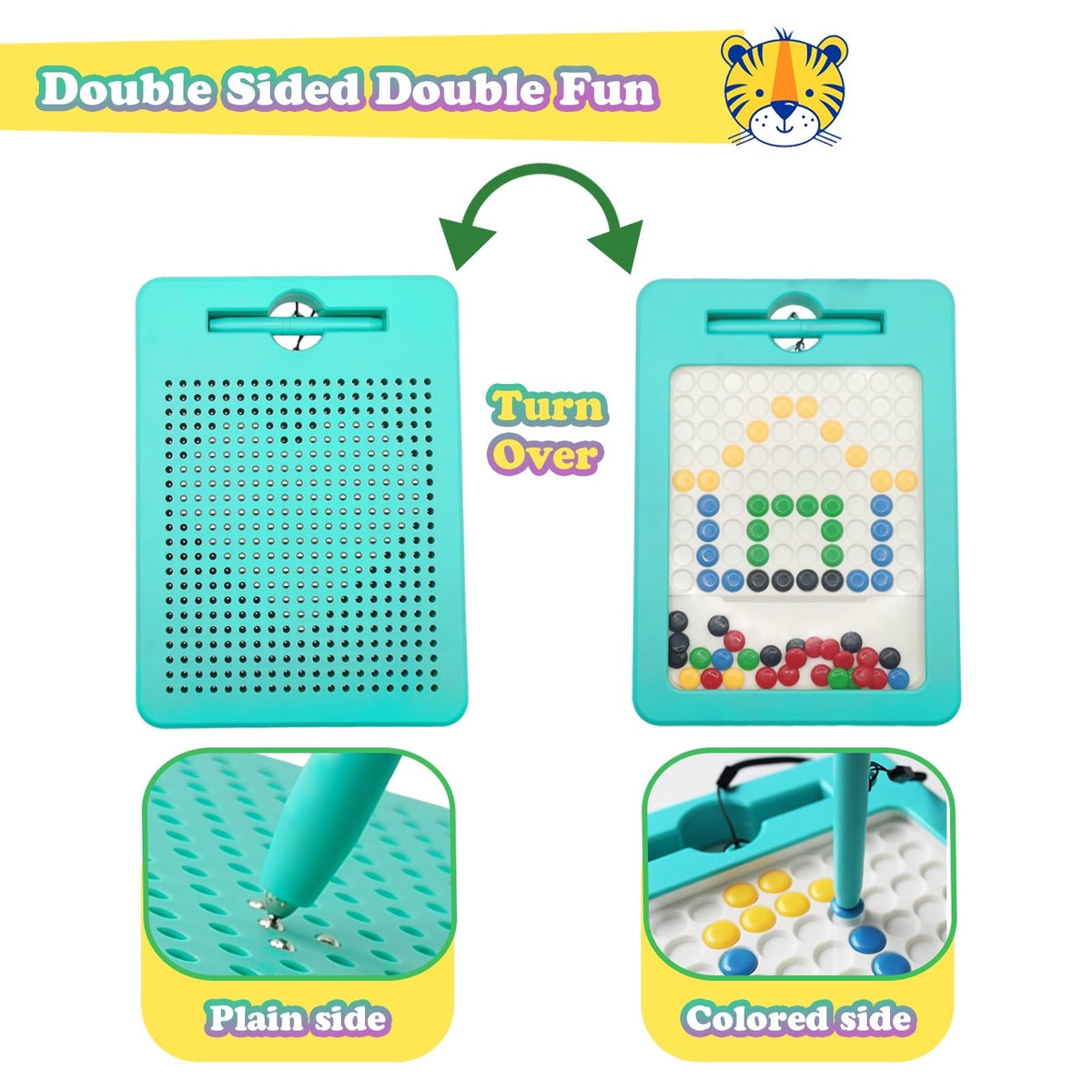 Svance beads inside drawing board enabling pattern creation and tactile feedback