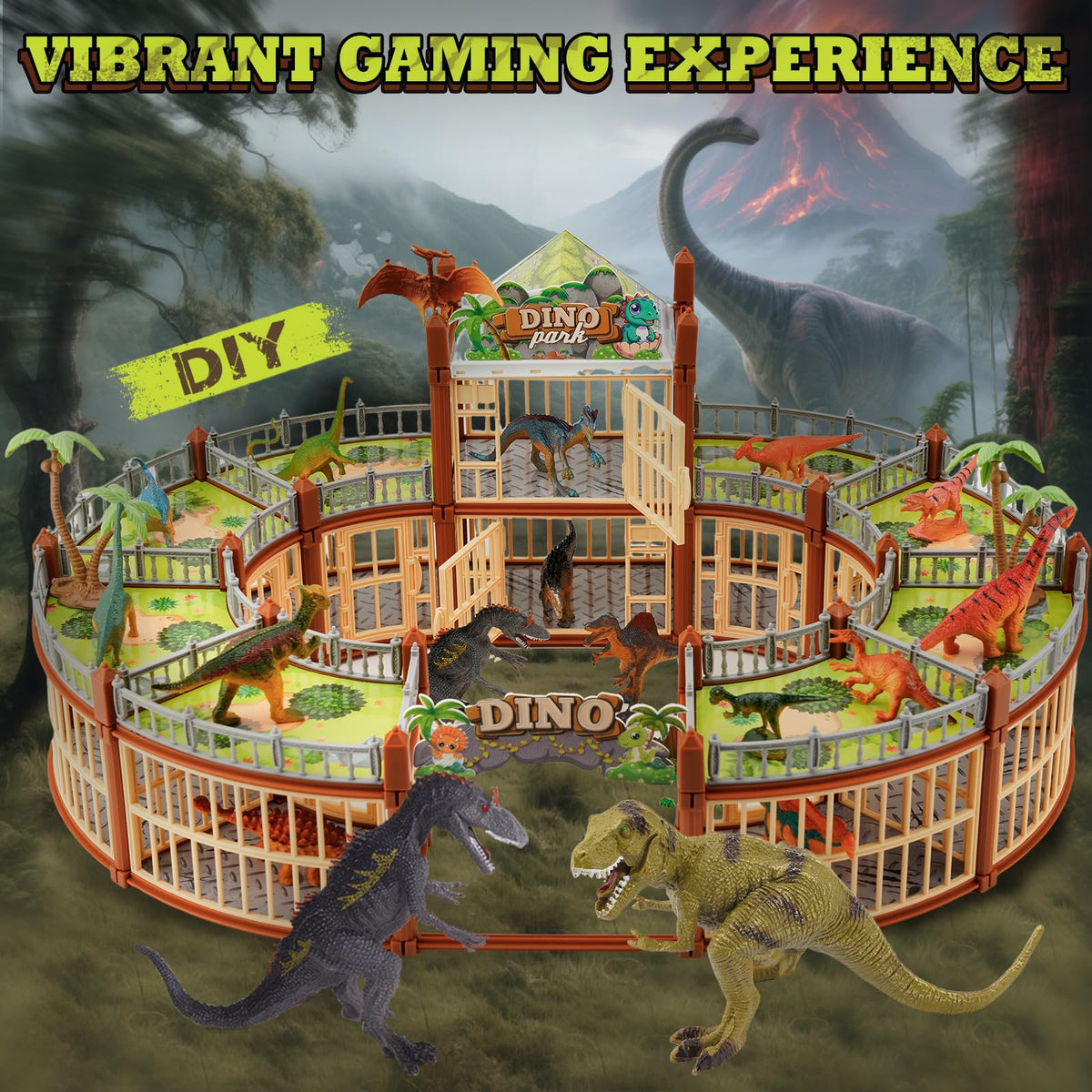 SVANE Dinosaur world setup inspires jungle habitat exploration and role-playing adventures