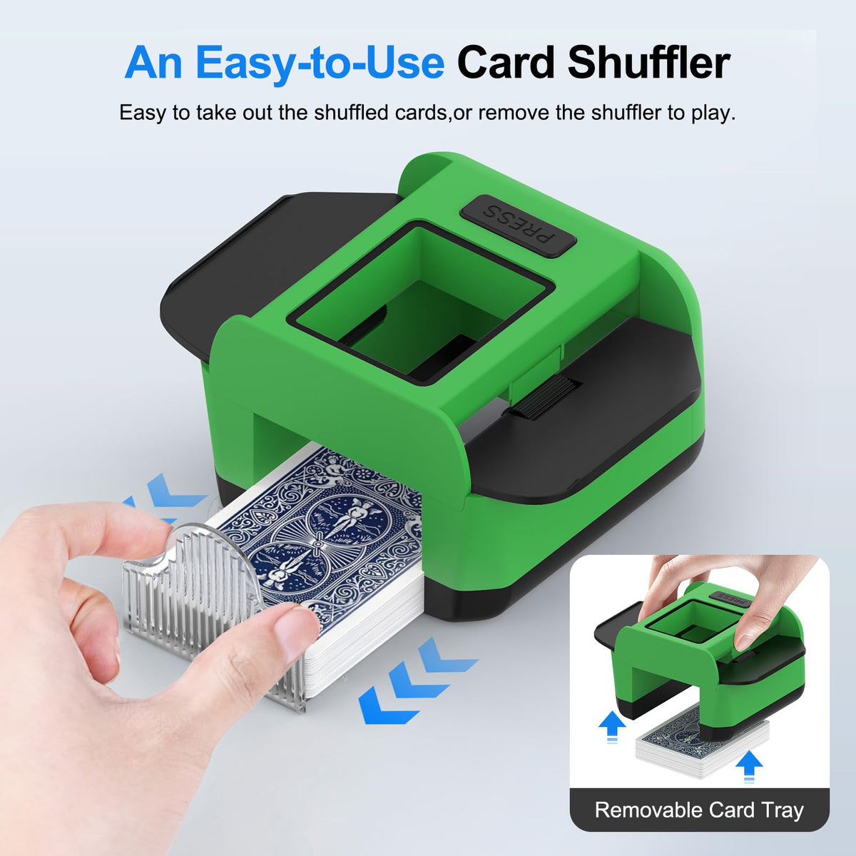 Svertmer shuffler works with UNO and other card games.