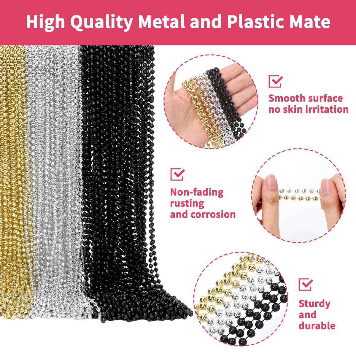 Swanucky beads function as crowd-pleasing parade throws and quick costume accessories.