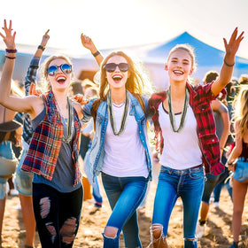 Swanucky beads add a celebratory touch at summer festivals and parties.