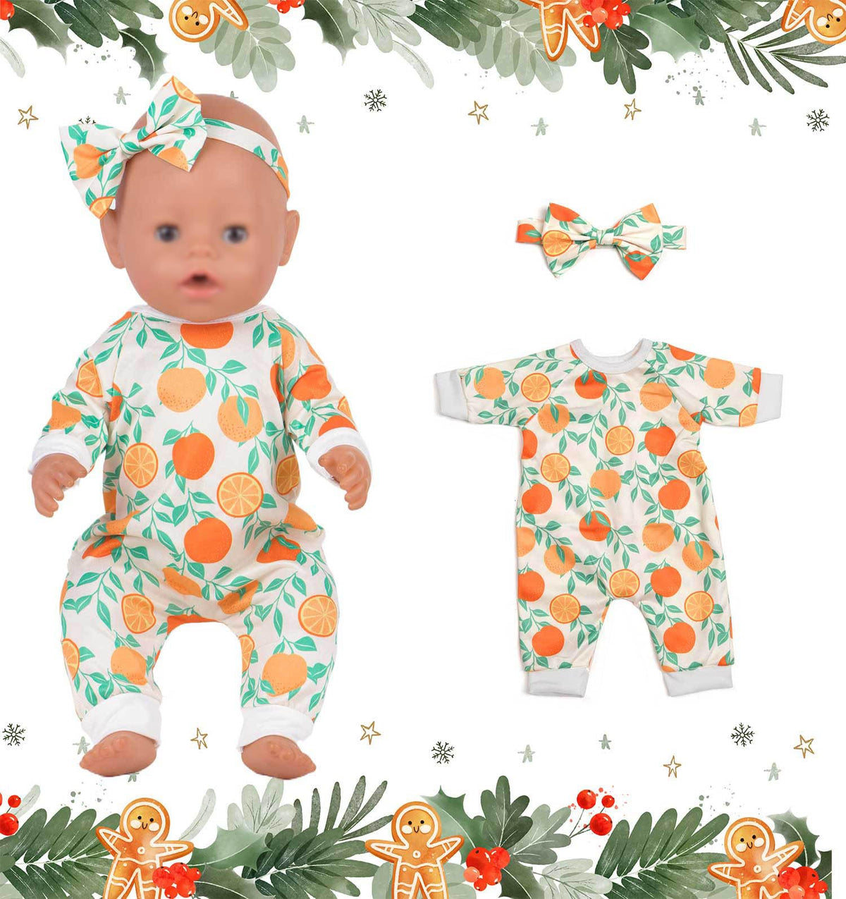 Sweet Dolly 11-piece doll outfits set, complete wardrobe for 14-18 inch dolls.