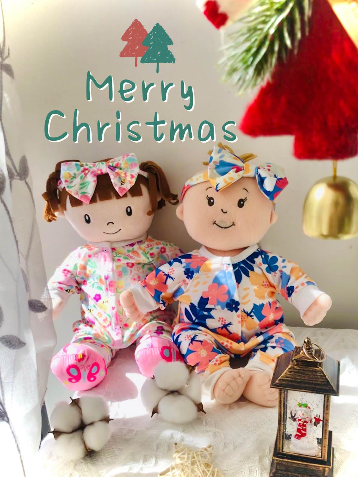 Sweet Dolly bunny outfit on doll, perfect for caring role play