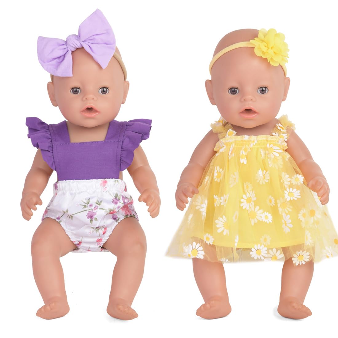 Sweet Dolly pineapple print jumpsuit with matching hat for sunny, playful doll styling.