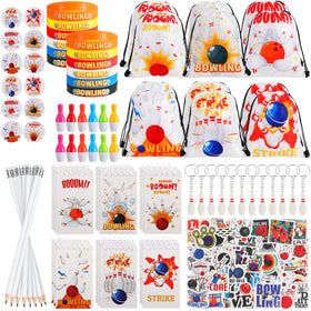 Sweetude bowling drawstring bag for durable party storage and reusable decor.